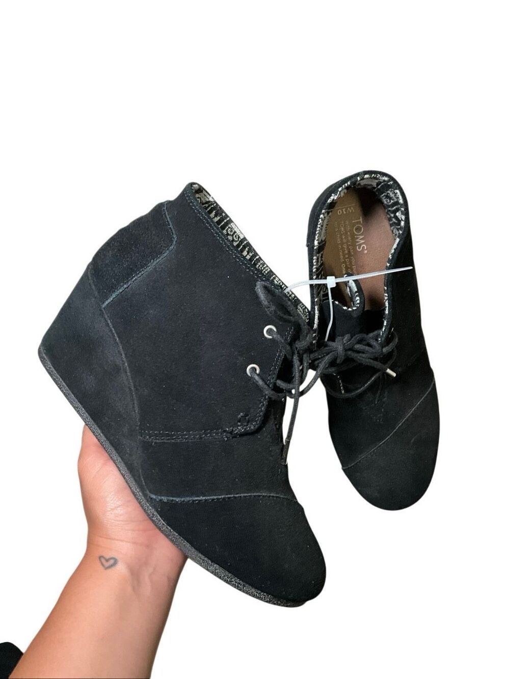 TOMS | DESERT WEDGE SUEDE BOOTS